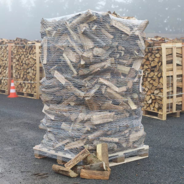 Legna da ardere – 25 cm – balla su pallet da 2 m³. Essiccazione 100% naturale.