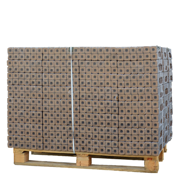 Bricchetti di legno di quercia Pini Kay 100% – Mezzo pallet (480 kg)