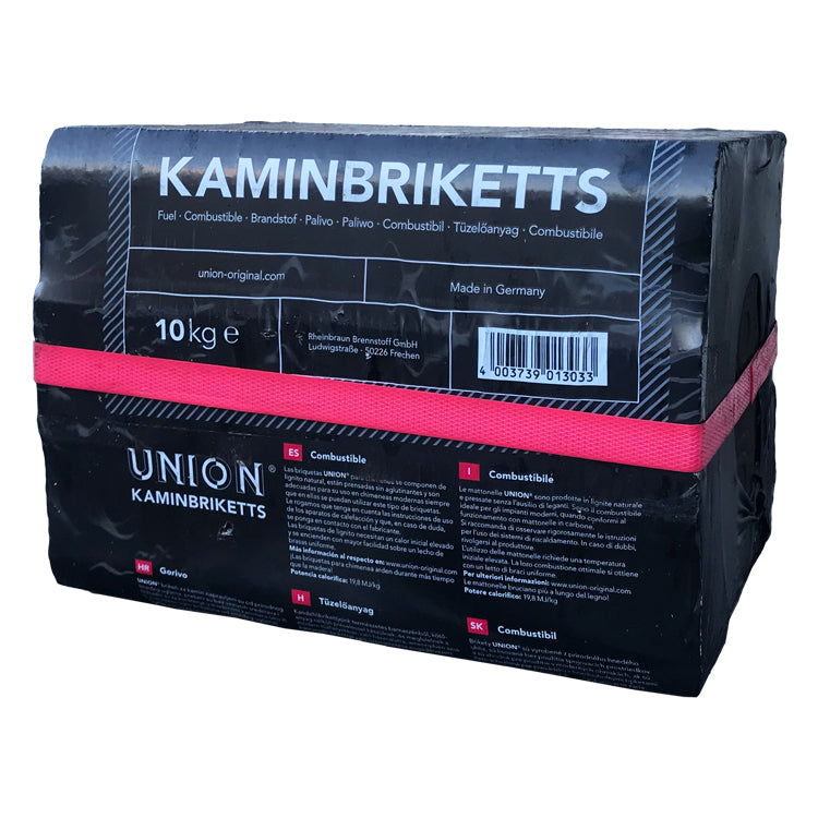 Pallet di bricchette miste di legno di quercia al 100% e bricchette di lignite (930 kg)