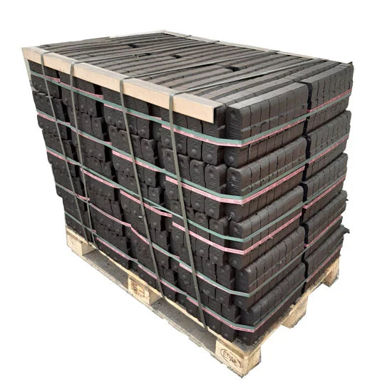 Bricchetti di lignite, pallet da 1 tonnellata (40 confezioni da 25 kg)