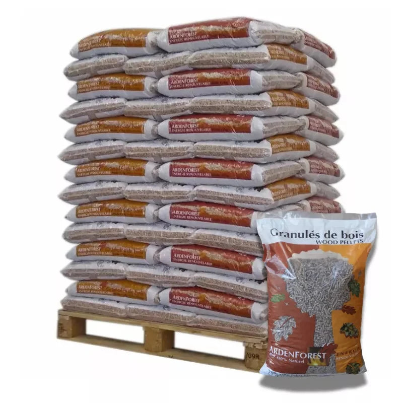 Pellet di legno tenero Ardenforest al 100%.